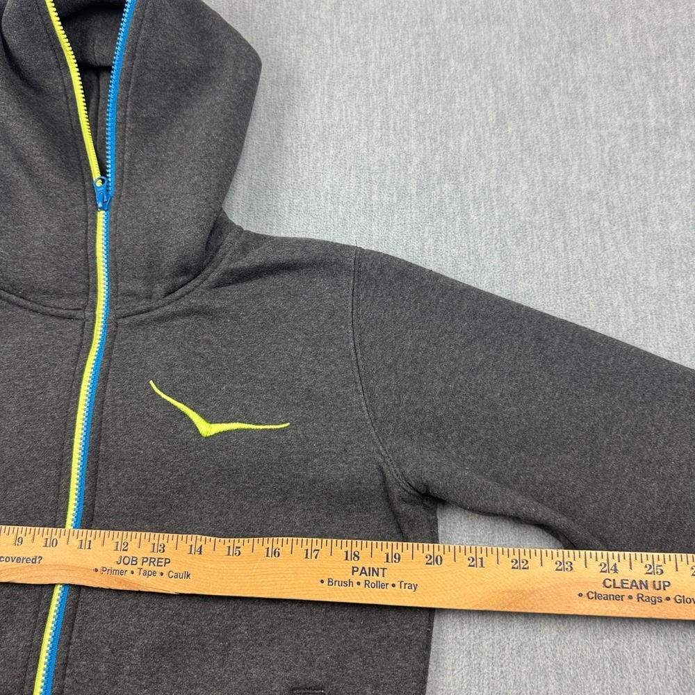 Hoka One One Hoodie Womens Medium Gray Pullover Sweatshirt Fleece Training Gym - Picture 5 of 12